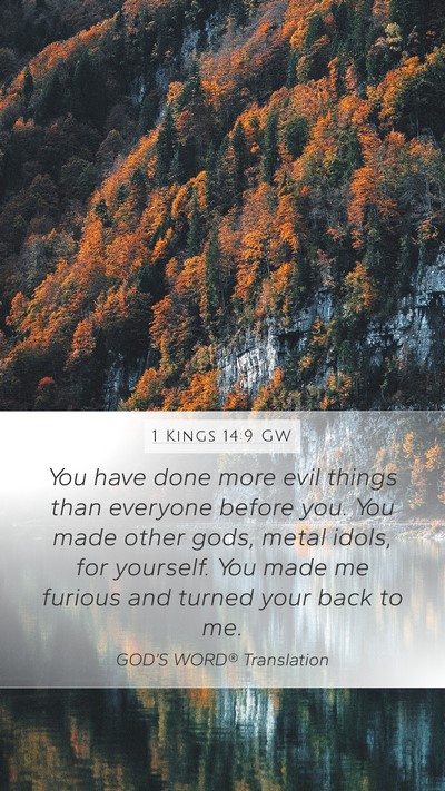 1 Kings 14:9 GW Bible Verse Image