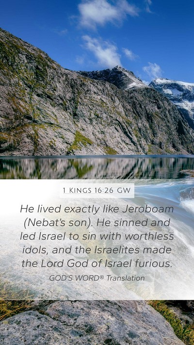 1 Kings 16:26 GW Bible Verse Image