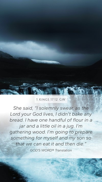 1 Kings 17:12 GW Bible Verse Image