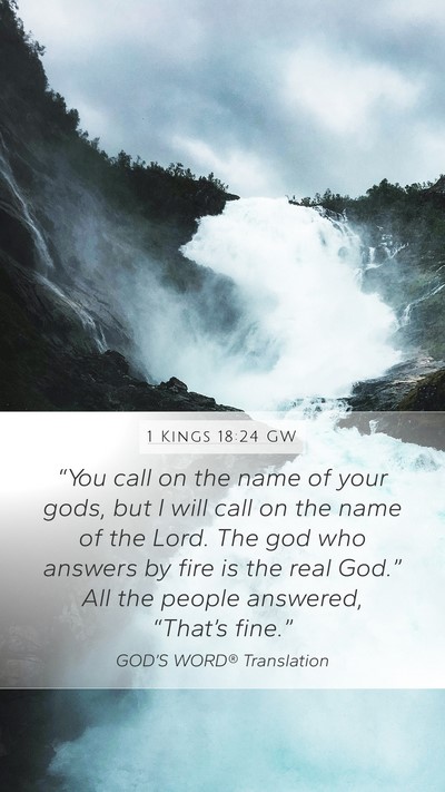 1 Kings 18:24 GW Bible Verse Image
