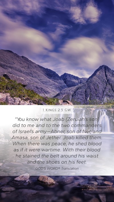 1 Kings 2:5 GW Bible Verse Image