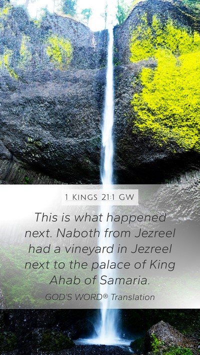 1 Kings 21:1 GW Bible Verse Image
