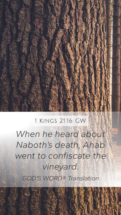 1 Kings 21:16 GW Bible Verse Image
