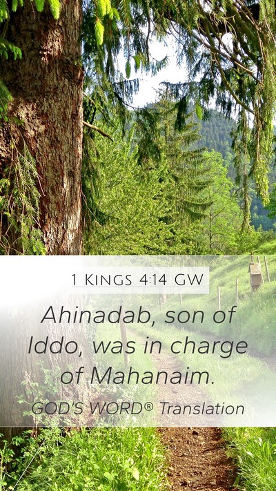1 Kings 4:14 GW Bible Verse Image