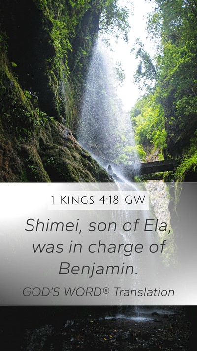 1 Kings 4:18 GW Bible Verse Image