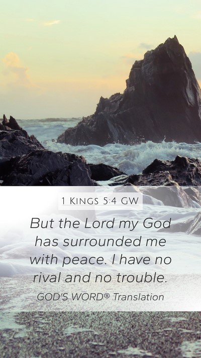 1 Kings 5:4 GW Bible Verse Image
