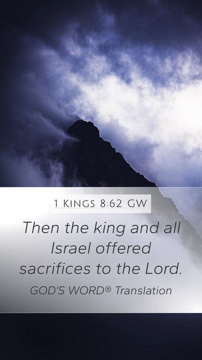 1 Kings 8:62 GW Bible Verse Image