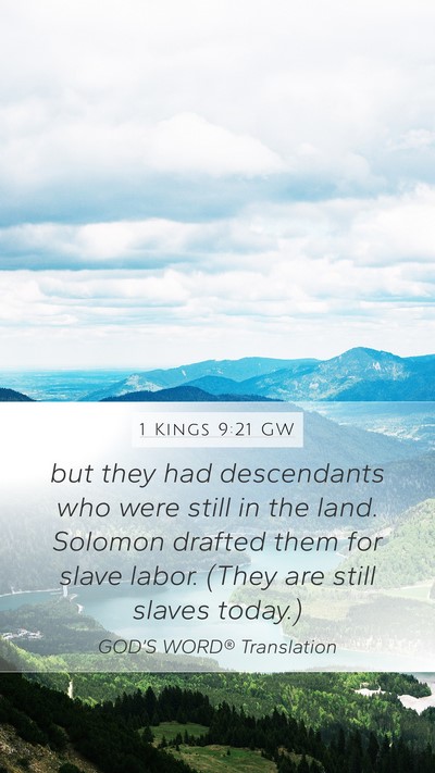 1 Kings 9:21 GW Bible Verse Image