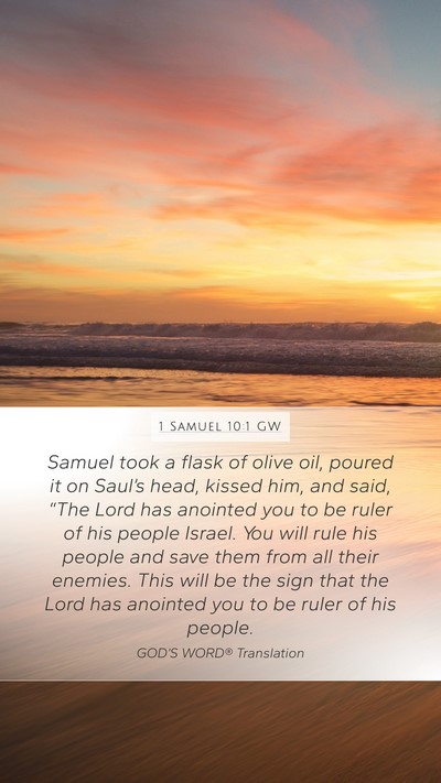 1 Samuel 10:1 GW Bible Verse Image