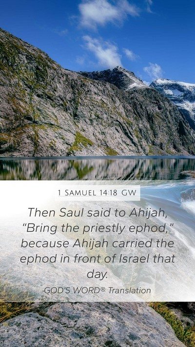 1 Samuel 14:18 GW Bible Verse Image