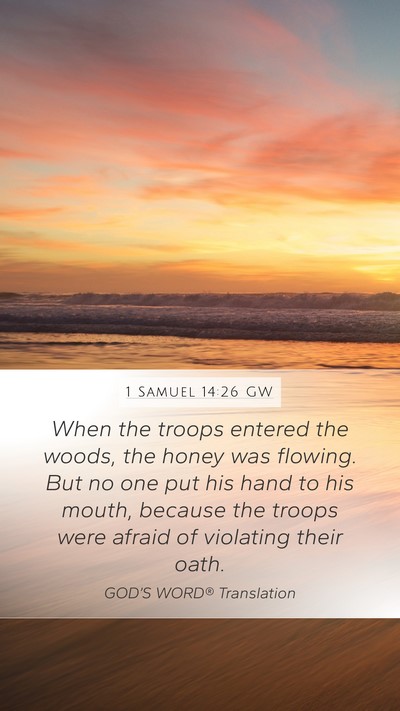 1 Samuel 14:26 GW Bible Verse Image
