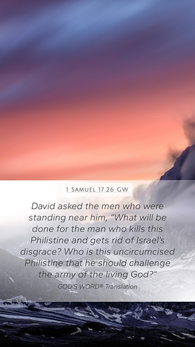 1 Samuel 17:26 GW Bible Verse Image
