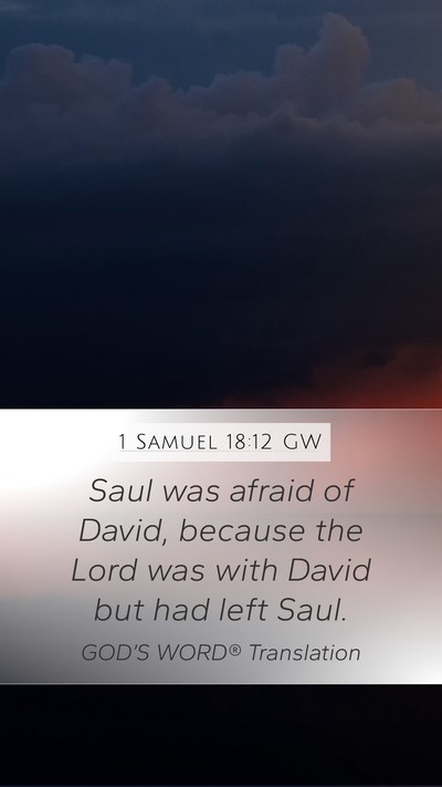 1 Samuel 18:12 GW Bible Verse Image