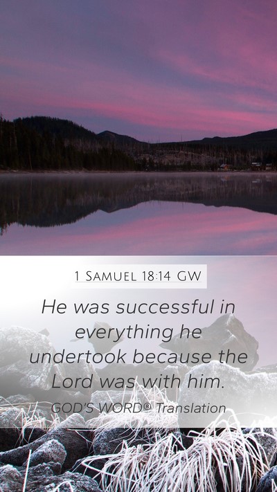 1 Samuel 18:14 GW Bible Verse Image