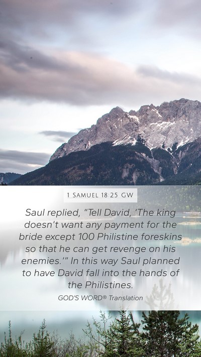 1 Samuel 18:25 GW Bible Verse Image