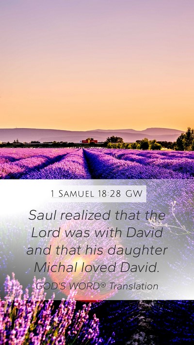 1 Samuel 18:28 GW Bible Verse Image