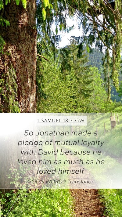 1 Samuel 18:3 GW Bible Verse Image