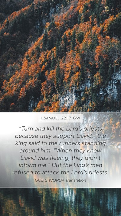 1 Samuel 22:17 GW Bible Verse Image