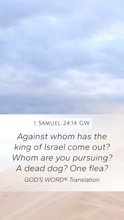 1 Samuel 24:14 GW Bible Verse Image