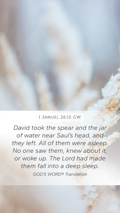 1 Samuel 26:12 GW Bible Verse Image