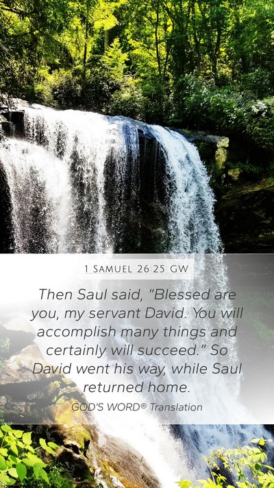 1 Samuel 26:25 GW Bible Verse Image