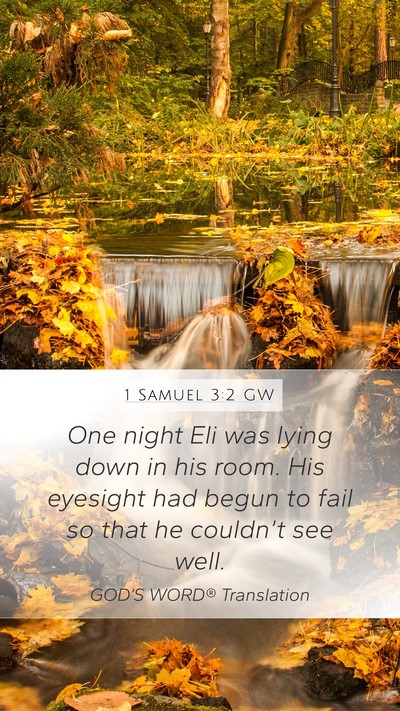 1 Samuel 3:2 GW Bible Verse Image