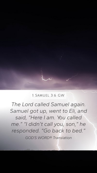 1 Samuel 3:6 GW Bible Verse Image