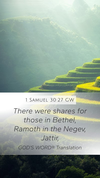 1 Samuel 30:27 GW Bible Verse Image