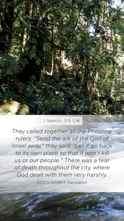 1 Samuel 5:11 GW Bible Verse Image