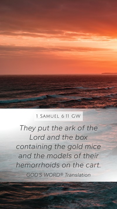 1 Samuel 6:11 GW Bible Verse Image