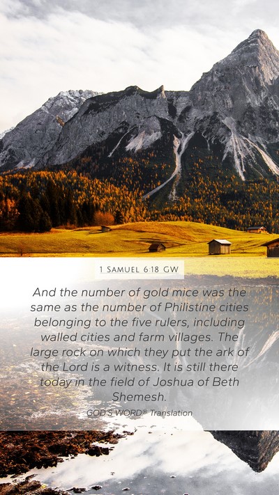 1 Samuel 6:18 GW Bible Verse Image
