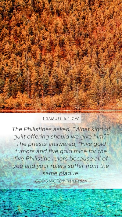 1 Samuel 6:4 GW Bible Verse Image