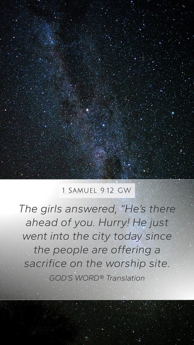 1 Samuel 9:12 GW Bible Verse Image