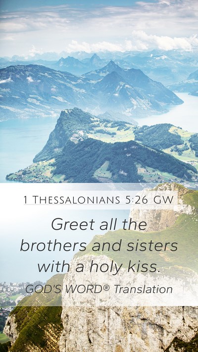 1 Thessalonians 5:26 GW Bible Verse Image