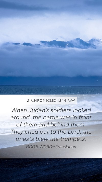 2 Chronicles 13:14 GW Bible Verse Image