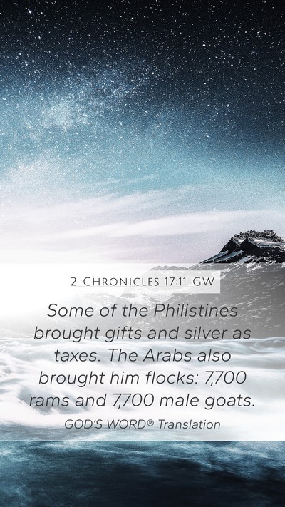 2 Chronicles 17:11 GW Bible Verse Image