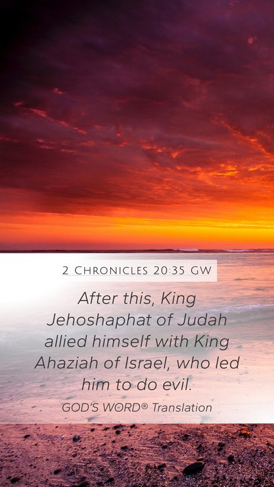 2 Chronicles 20:35 GW Bible Verse Image