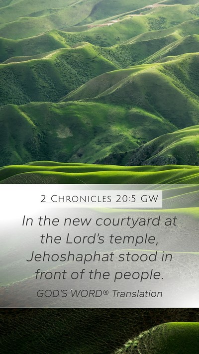 2 Chronicles 20:5 GW Bible Verse Image