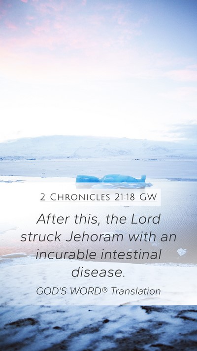 2 Chronicles 21:18 GW Bible Verse Image