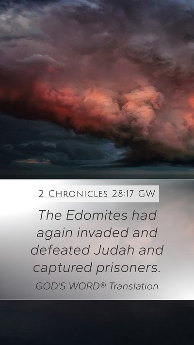 2 Chronicles 28:17 GW Bible Verse Image