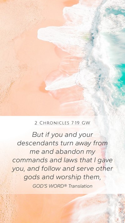 2 Chronicles 7:19 GW Bible Verse Image