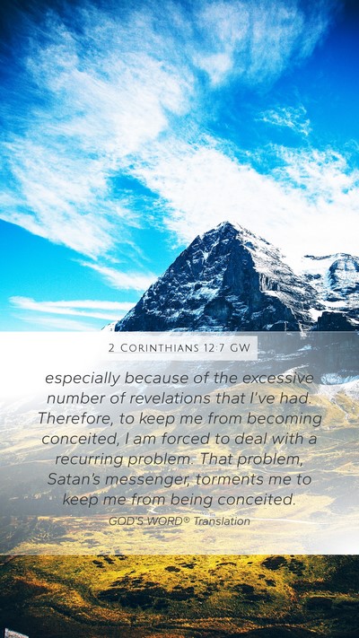 2 Corinthians 12:7 GW Bible Verse Image