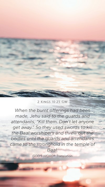2 Kings 10:25 GW Bible Verse Image
