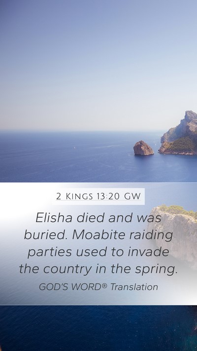 2 Kings 13:20 GW Bible Verse Image