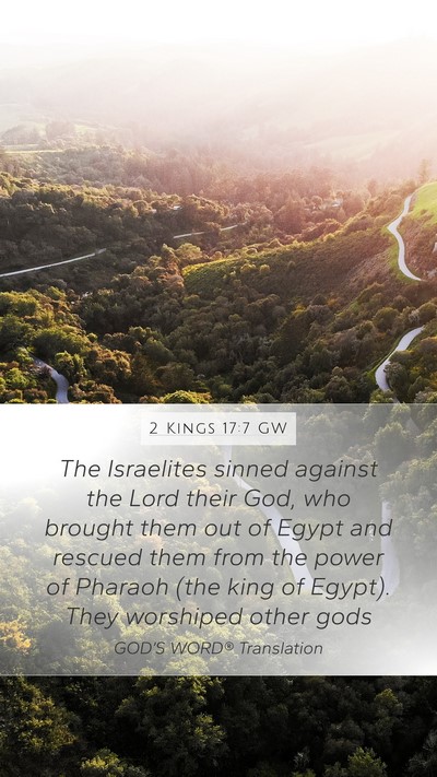 2 Kings 17:7 GW Bible Verse Image