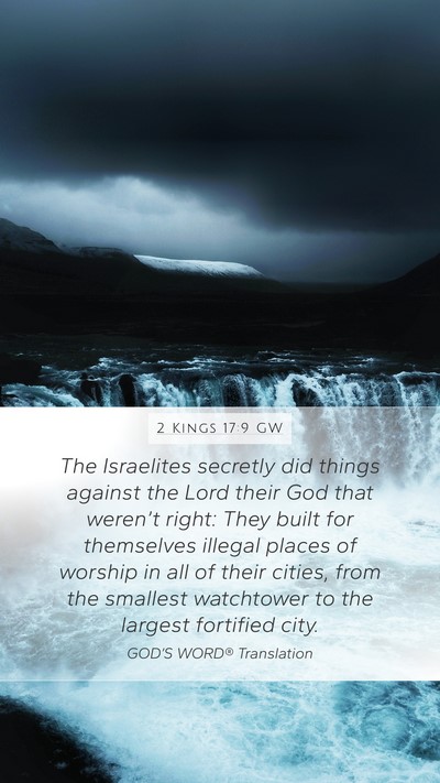 2 Kings 17:9 GW Bible Verse Image