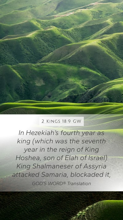 2 Kings 18:9 GW Bible Verse Image