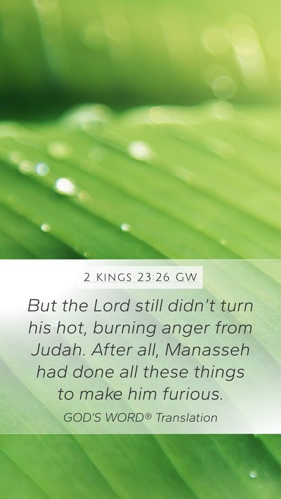 2 Kings 23:26 GW Bible Verse Image