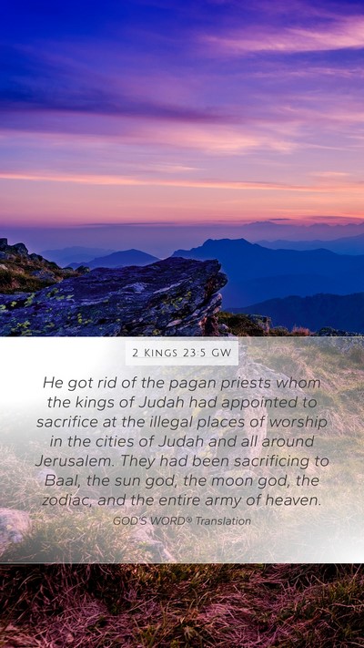 2 Kings 23:5 GW Bible Verse Image