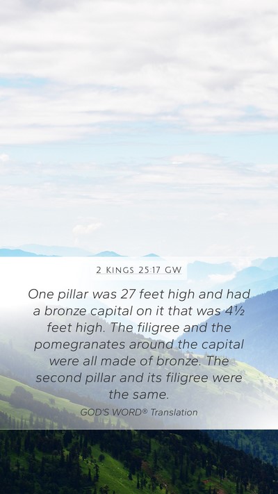2 Kings 25:17 GW Bible Verse Image